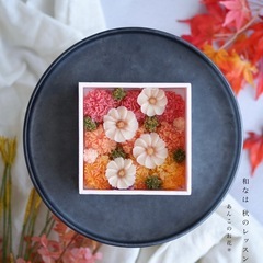 白あんで作る季節のお花「和なは秋のお団子ボックス」レッスンの画像