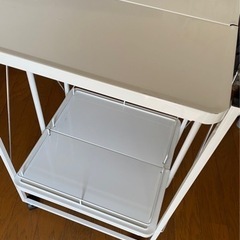 キャスター付キッチンワゴン 折りたたみの画像