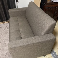 ブラウングレーソファー