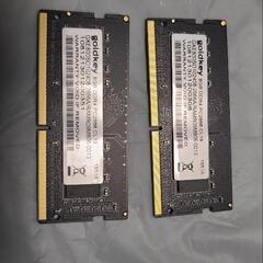 ノートPCメモリ★DDR4 PC2666 8GB 2枚セット★ฅ...