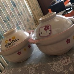 【値下げ】ハローキティ雑炊鍋ほか食器・雑貨　