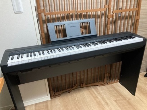 【YAMAHA P-45B】電子ピアノ 純正スタンド・アダプター・ペダル付属