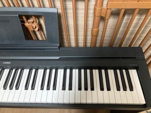 【YAMAHA P-45B】電子ピアノ 純正スタンド・アダプター・ペダル付属