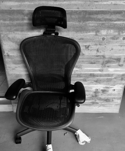 【ヘッドレスト付】アーロンチェア Bサイズ フルサポート Herman Miller ハーマンミラー オフィスチェア