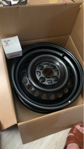 ダイハツタント純正ホイール、ホイールカバー納車前外し4本セット