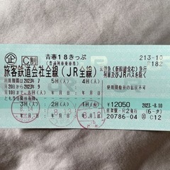 青春18きっぷ【2回分】