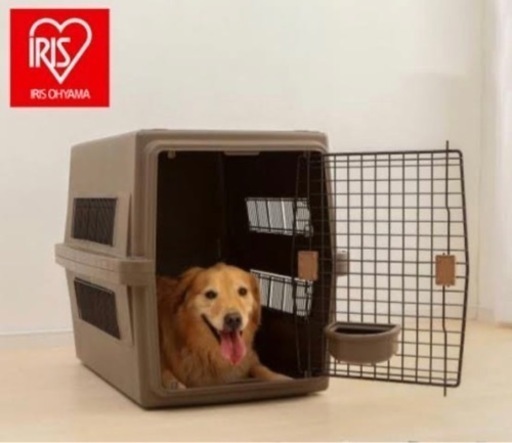 大型犬クレート【アイリスオーヤマ ペットキャリー 大型犬用 ブラウン 】