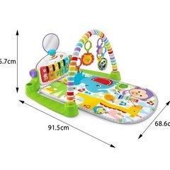フィッシャープライス(fisher price) あんよでキック! バイリンガル・ピアノジム 【0カ月~】の画像