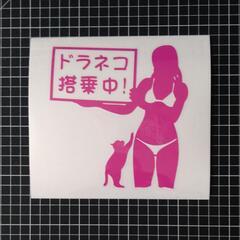 ドラネコ搭乗中！カッティングステッカー！