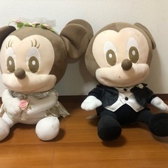 特大ミッキーミニーぬいぐるみ 結婚式