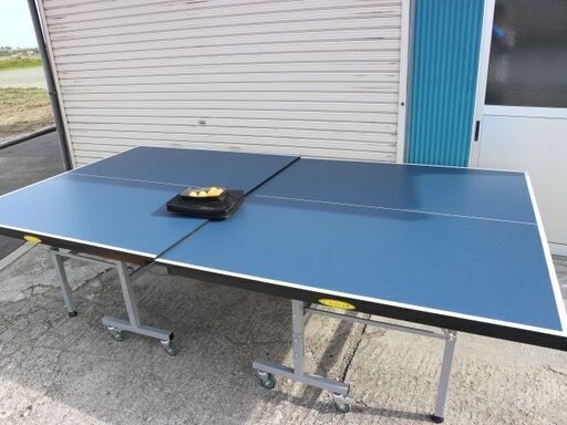 【中古】国際規格 CASSAR製 カサール セパレート式 卓球台 キャスター付き ネット付き ピンポン台 仙台市内近郊配送相談可能