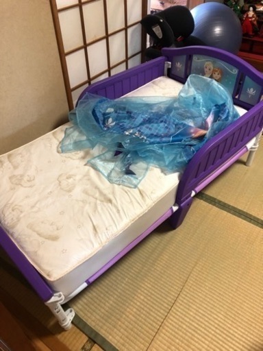 キッズ用ベッド★エルサ★マットレス付き※キャノピーなし※