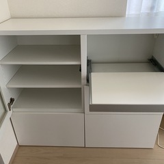 #食器棚/ウッド/キャビネット/木製/ナチュラル/棚/IVAR イーヴァル/カスタム/シェルフ