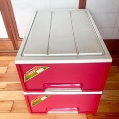 レトロ 高級収納具 トップケース M型 2個セット 衣装ケース ...
