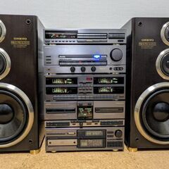 ONKYOのコンポセットのCDプレイヤー・Wカセットデッキを無料...