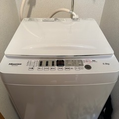 2022年製 Hiesnse 洗濯機 使用頻度少