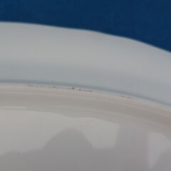 ノリタケ レースウッドゴールド オーバルプラタープレート 36.5cm 花柄 耳付き 金彩 白×水色 皿 大皿 Noritake 札幌 西岡店　　　の画像