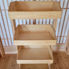 断捨離　棚　本棚　服置き　商品棚　野菜置き
