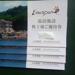 江の島アイランドスパ利用券４枚セットで（2024年６月３０日まで...