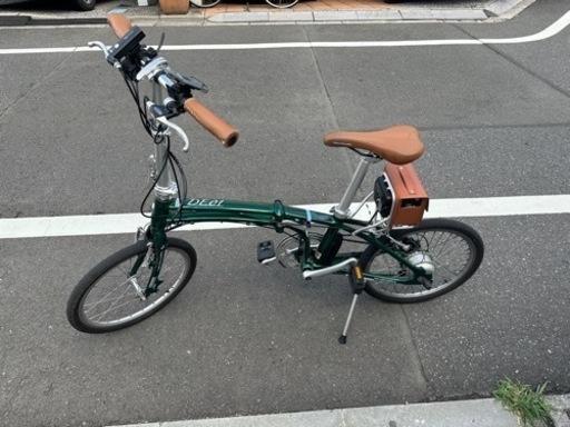 【8/27までの販売】電動折りたたみ自転車 デイトナDE-01ミニベロ グリーン