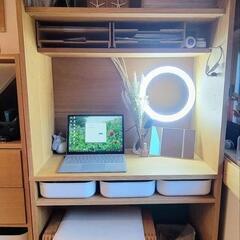 無印良品スタッキングキャビネットデスクユニット