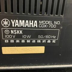  YAMAHA ヤマハ CDプレイヤー CDX-700 CDデッキ 日本楽器 の画像