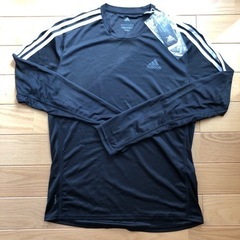 値下‼️タグ付！ adidas 長袖シャツ 黒S