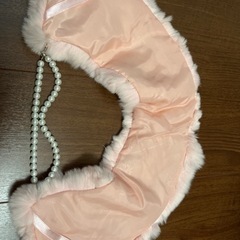 ネックレス付きラビットファーストール、バックの画像