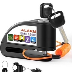 新品　バイクロック　2023年最新型バイクディスクロック　アラー...