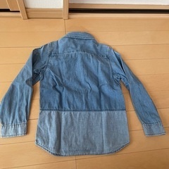 ブリーズ　デニム柄　シャツ　120の画像