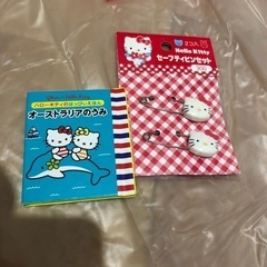 【新品】🎀HelloKitty　レインポンチョ＆セーフティピンの画像