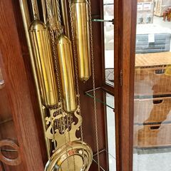 価格見直しました！Tempus Fugit｜重錘式振子時計｜パイプ式｜ホールクロック｜ジャンク品扱いの画像