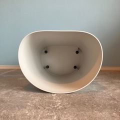 【無印良品】スツール スタッキング ライトグレーの画像