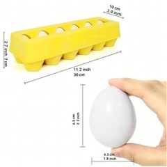 型はめ エッグ 知育玩具 12pの画像