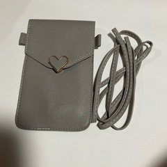 ♡スマホポシェット　ライトグレー