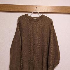 大きめセーター earth music&ecology ベージュ