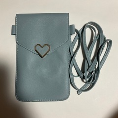 ♡スマホポシェット　ライトブルー
