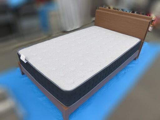 【自社配送は札幌市内限定】ニトリ セミダブルベッド 木製ベッド すのこタイプ コンセント付き フレームとマットレスのセット 美品 店頭お引き取り歓迎 藻岩倉庫保管