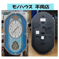 からくり時計 シチズン 電波時計 4MN449-0 壁掛け時計 ...