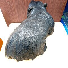 木彫り熊 黒木 民芸品 木工 工芸品 の画像