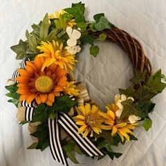 リース　玄関ドアに、お部屋にどうぞの画像