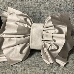 Francfranc フランフラン クッション 3個セット グレー 白 リボンの画像