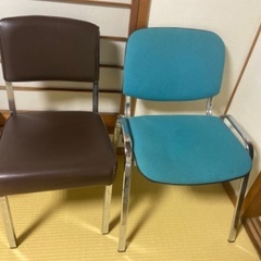 パイプ椅子と椅子セット合計10脚の画像