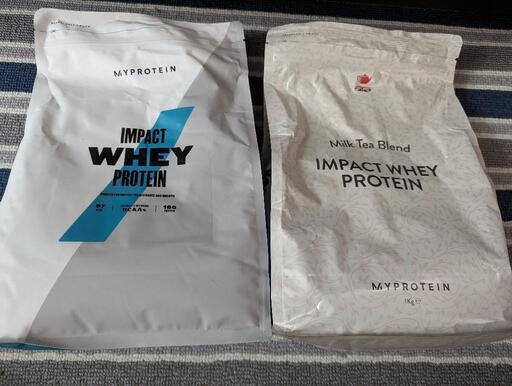 【難消化性デキストリンのオマケ付き！】 1kg ノンフレーバー&ミルクティ 2個セット マイプロテイン Impact ホエイプロテイン