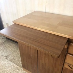レトロ 90年代 キッチンカウンター 収納棚 天板 レンジ台 家具 食器棚 横幅90ｃｍ 高さ84.5ｃｍ キッチン収納 たっぷり収納 大容量の画像