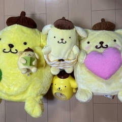 【無料】ポムポムプリン ぬいぐるみセットの画像
