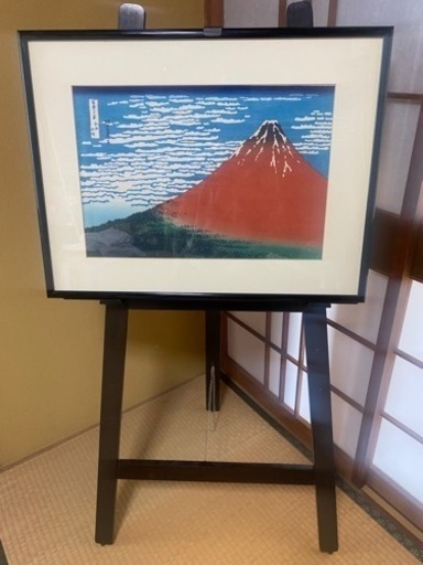 葛飾北斎画　富嶽三十六景　イーゼルつき