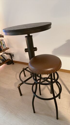 【おしゃれ♪】インダストリアル　カウンター　テーブル　5,000円