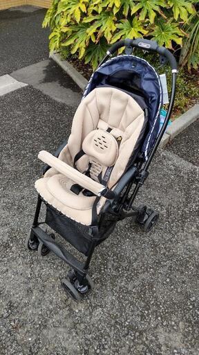 コンビ A型ベビーカー 1ヶ月から36カ月頃まで スゴカル 4キャス エアーエッグショック HK エアリーネイビー