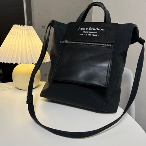 【完売】Acne Studios アクネ　ブラック　トートバッグ　ショルダーバッグ　無印良品　ブランド